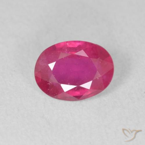 1.33ct 天然 红粉色 红宝石, 椭圆形, VS-SI