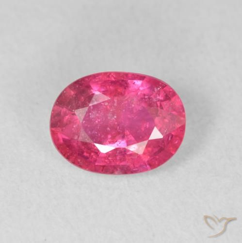 1.63ct 天然 粉红色 红宝石, 椭圆形, SI