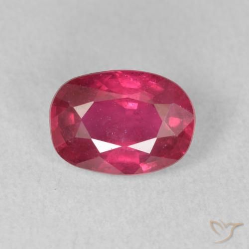 1.58ct 天然 深红粉色 红宝石, 椭圆形, VS-SI