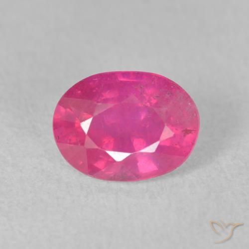 1.76ct 天然 艳粉色 红宝石, 椭圆形, VS-SI