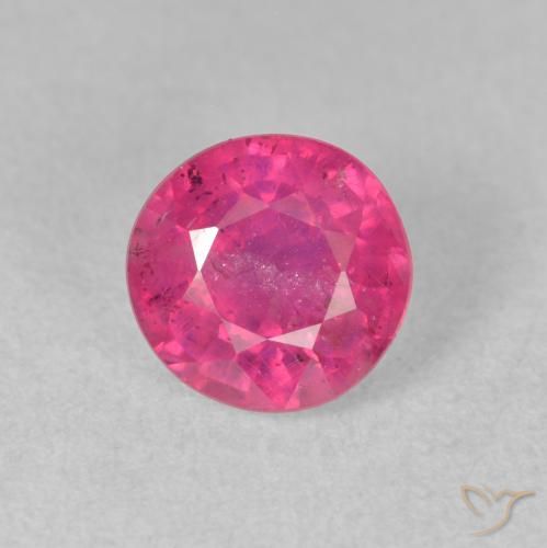 1.93ct 天然 红灯 红宝石, 圆形的, VS-SI