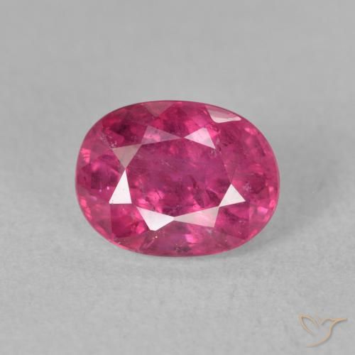 2.04ct 天然 深洋红色 红宝石, 椭圆形, SI