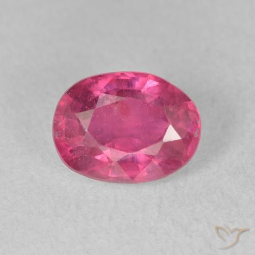 1.87ct 天然 深粉色 红宝石, 椭圆形, VS-SI
