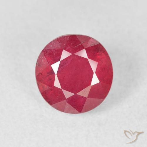 1.51ct 天然 红粉色 红宝石, 圆形的, VS-SI