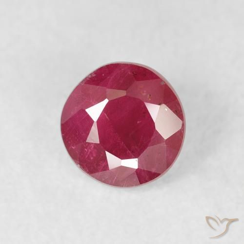 1.09ct 天然 红粉色 红宝石, 圆形的, VS-SI