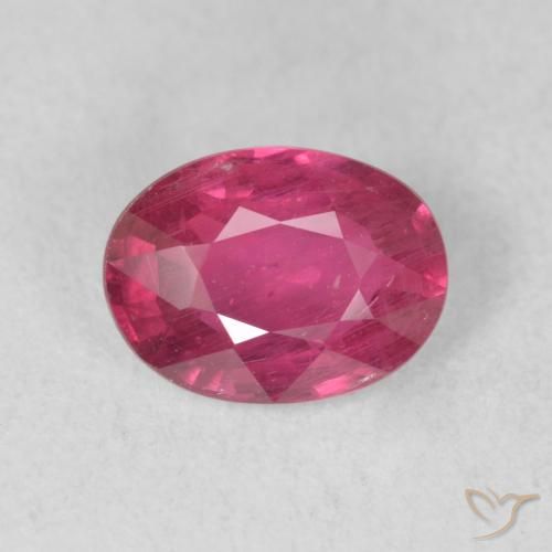 1.56ct 天然 深粉色 红宝石, 椭圆形, VS-SI