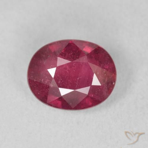1.78ct 天然 深红色 红宝石, 椭圆形, VS-SI