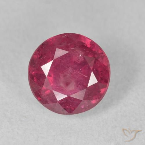 1.99ct 天然 红粉色 红宝石, 圆形的, VS-SI