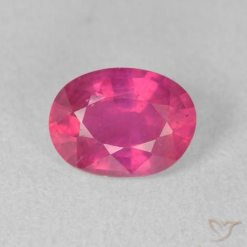 1.53ct 天然 红灯 红宝石, 椭圆形, VS-SI