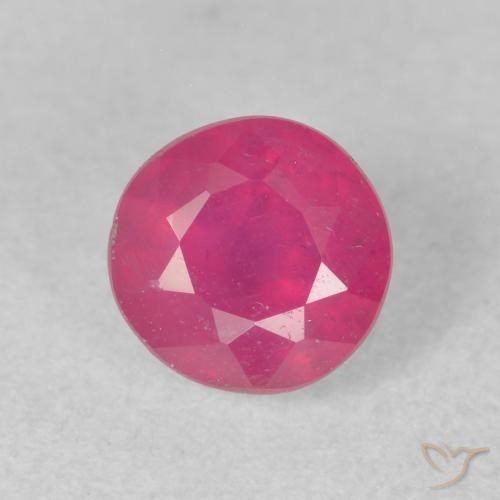 1.19ct 天然 红粉色 红宝石, 圆形的, VS-SI