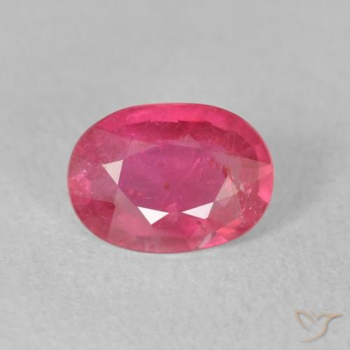 1.26ct 天然 粉红色 红宝石, 椭圆形, VS-SI
