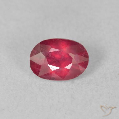 1.12ct 天然 红粉色 红宝石, 椭圆形, VS-SI