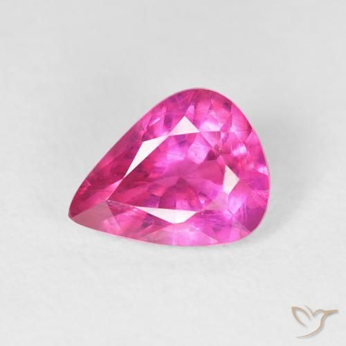 2.09ct 天然 深洋红色 红宝石, 梨形, VS