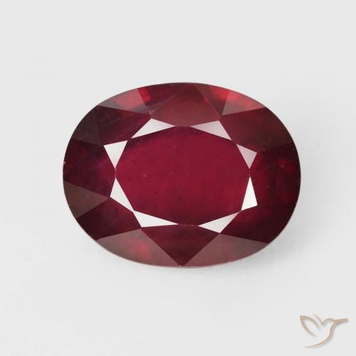 19.35ct 天然 深红色 红宝石, 椭圆形, VS