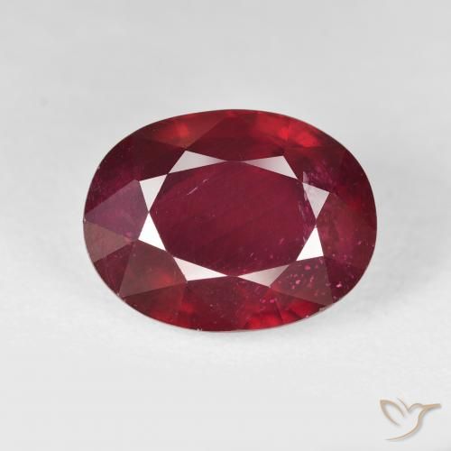 16.54ct 天然 亮红 红宝石, 椭圆形, VS