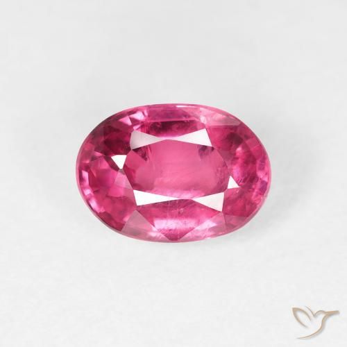 1.39ct 天然 深洋红色 红宝石, 椭圆形, VS