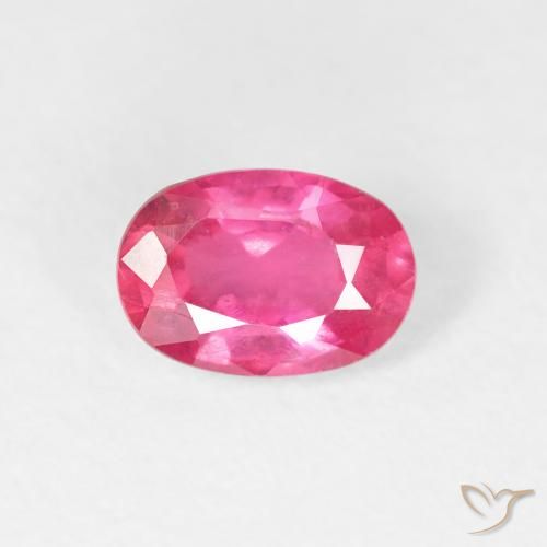 1.14ct 天然 艳粉色 红宝石, 椭圆形, VS