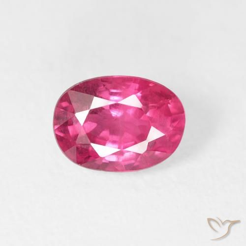 1.18ct 天然 深洋红色 红宝石, 椭圆形, VS