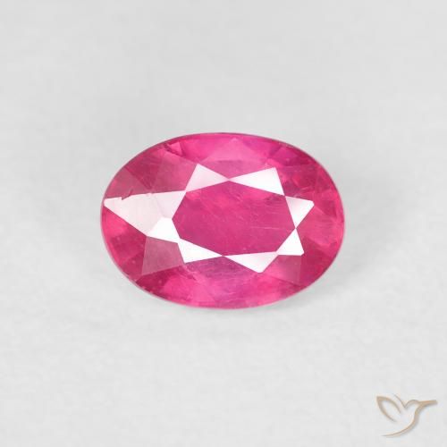 1.27ct 天然 深洋红色 红宝石, 椭圆形, VS