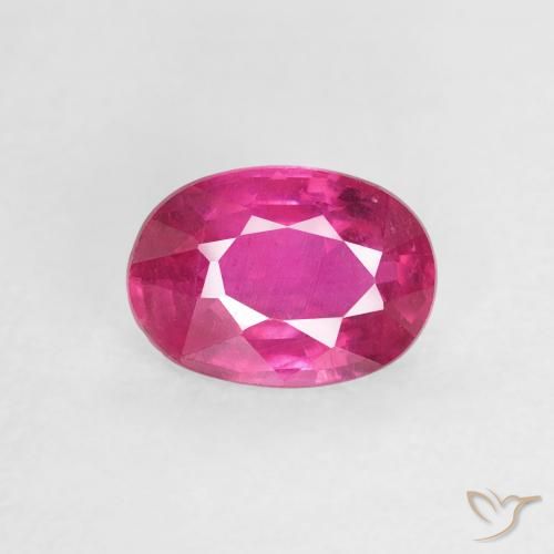 1.04ct 天然 深粉色 红宝石, 椭圆形, VS