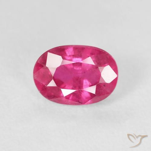 1.33ct 天然 Medium Dark-Pink 红宝石, 椭圆形, VS