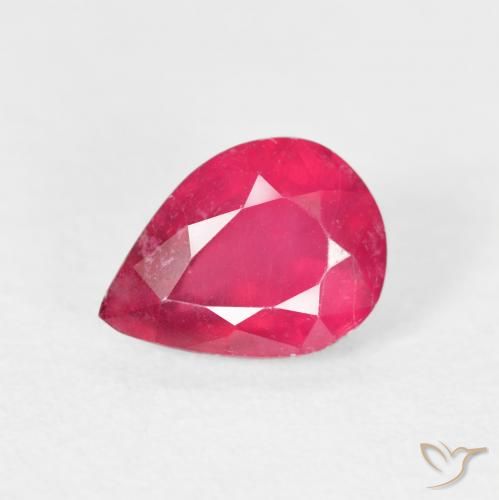 1.64ct 天然 红粉色 红宝石, 梨形, VS-SI
