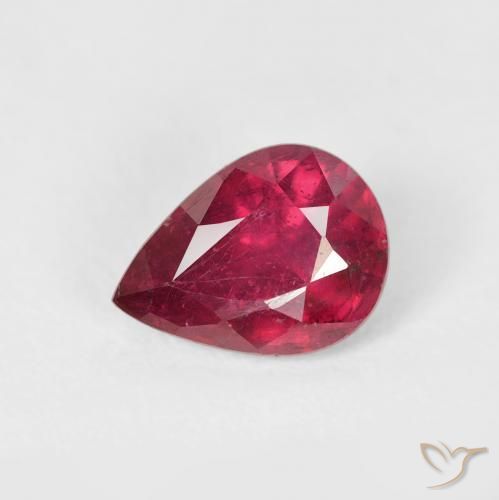 1.70ct 天然 粉红色 红宝石, 梨形, VS