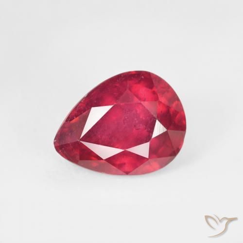 1.79ct 天然 果酱红 红宝石, 梨形, VS