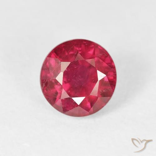 1.45ct 天然 中红 红宝石, 圆形的, VS-SI