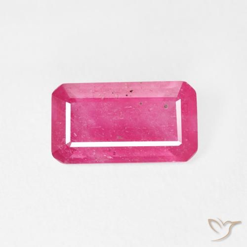 2.69ct 天然 粉红色 红宝石, 祖母绿式切割, VS