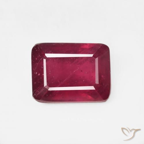 2.82ct 天然 血红 红宝石, 祖母绿式切割, VS