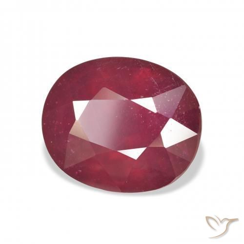 10.90克拉天然红宝石，椭圆形，VS