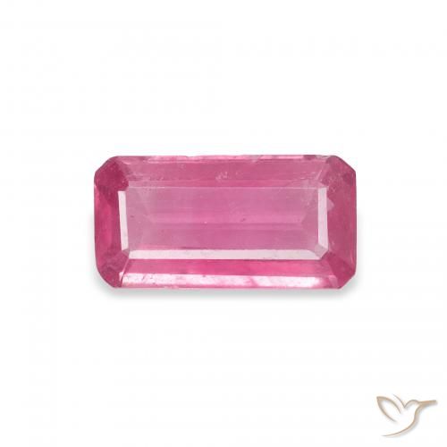 1.21ct 天然 红粉色 红宝石, 祖母绿式切割, SI