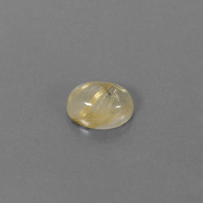 1.61克拉天然黄色金红石石英，透明，8.3×6.2毫米，透明/半透明