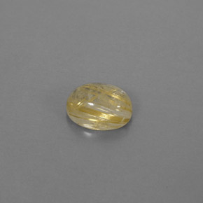 1.67克拉天然黄色金红石石英，透明，8.4×6.2毫米，透明/半透明