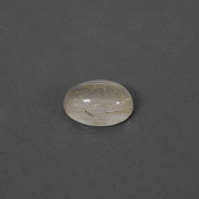 1.35克拉天然黄色金红石石英，透明，8.2×6毫米，透明/半透明