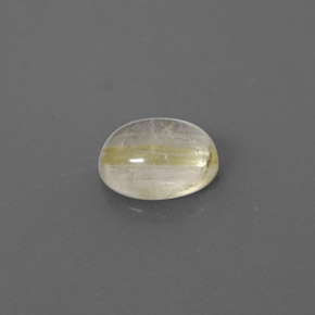 1.52克拉天然黄色金红石石英，透明，8.3×6.2毫米，透明/半透明