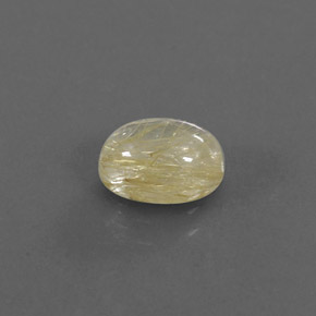 1.51克拉天然黄色金红石石英，透明，8.1×6.2毫米，透明/半透明