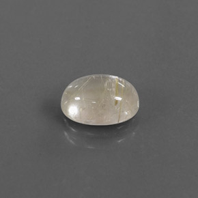 1.40克拉天然黄色金红石石英，透明，8.3×6.1毫米，透明/半透明