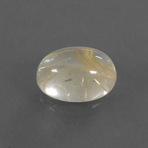 1.79克拉天然黄色金红石石英，椭圆形切割，8.6×6.4毫米，透明