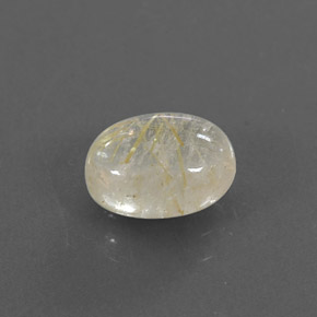 1.61克拉天然黄色金红石石英，透明，8.2×6.1毫米，透明/半透明