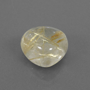 3.69克拉天然黄色金红石石英，透明，9.8×9.8毫米，透明/半透明