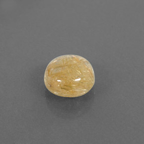 1.97克拉天然黄色金红石石英，透明，7.91毫米，透明/半透明