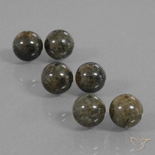 22.88ctw 天然 棕色 金红石石英, 球形, 半透明