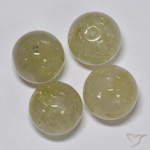 69.93克拉天然金红石石英，球形，透明