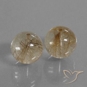 20.78克拉天然金红石石英，球形，透明