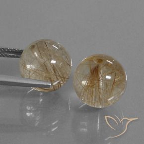 20.78克拉天然金红石石英，球形，透明