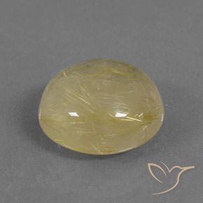 9.58克拉天然金红石石英，圆形的，透明