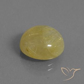 8.01克拉天然金红石石英，圆形的，半透明