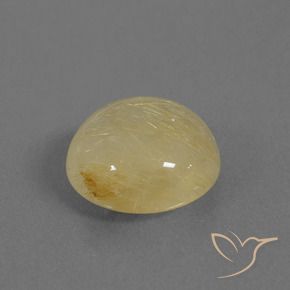 9.40克拉天然金红石石英，圆形的，透明